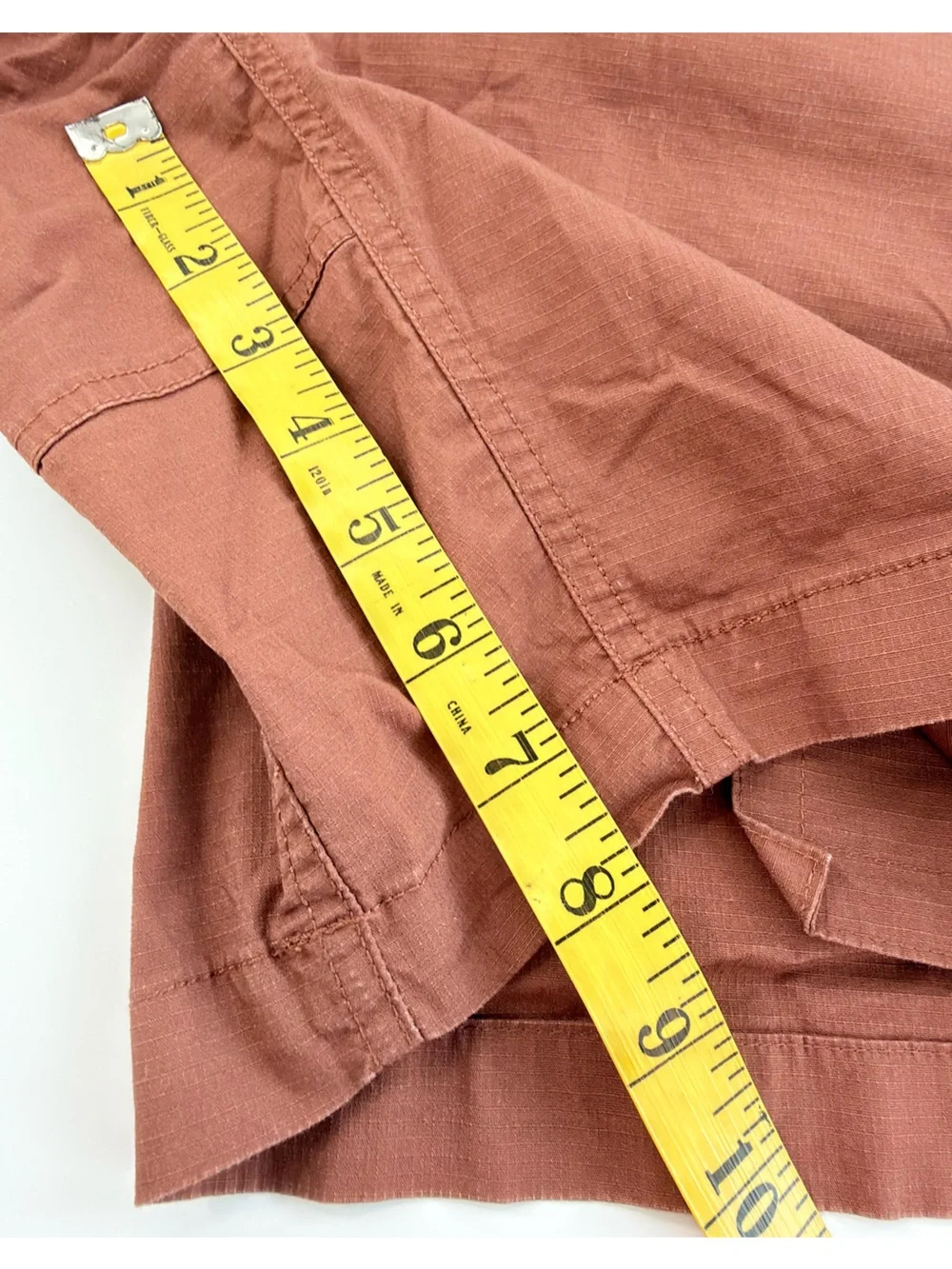 Vuori Men's Ripstop Shorts burnt orange terracotta color size XL 8” inseam